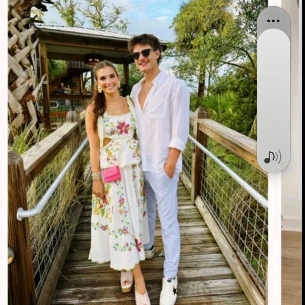 Farm Rio Tropical Romance Off White Maxi Dress - Picture 6 of 9